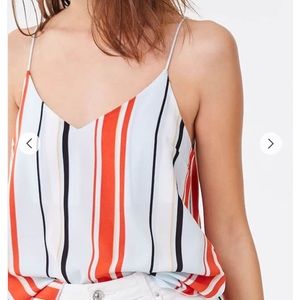 Boxy Striped V-Neck Cami